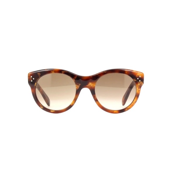 CELINE Havana Acetate
53MM Round Unisex Sunglasses CL40170I - Picture 4 of 7